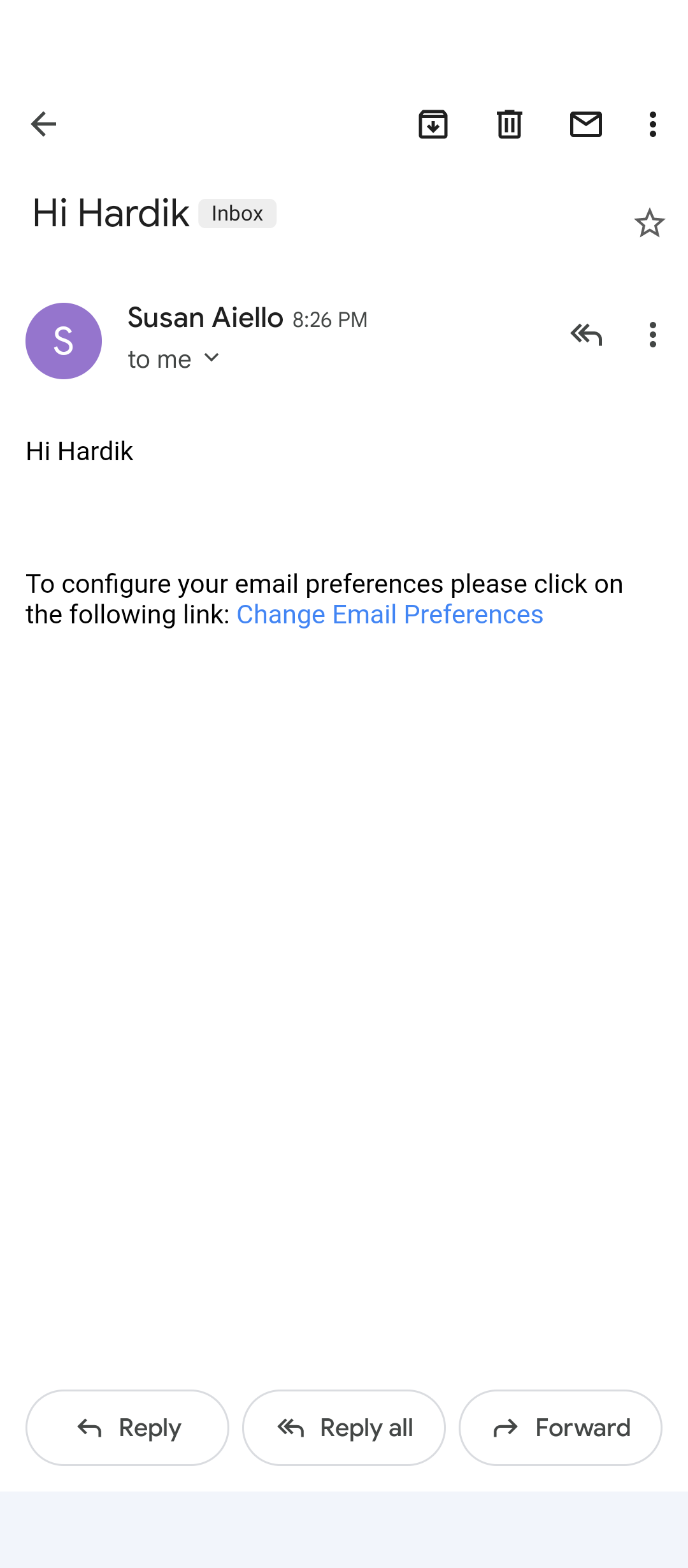 Image 4 of 6 in gallery section. Image title is Email footer from candidate end.